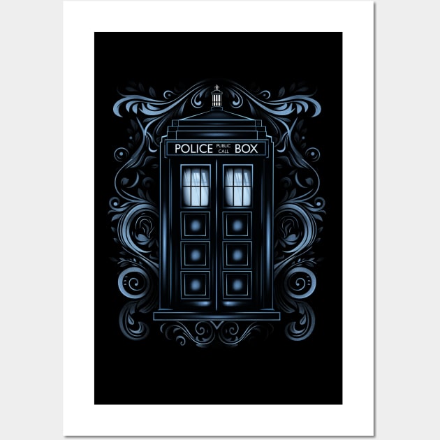 Gothic Tardis Wall Art by DesignedbyWizards